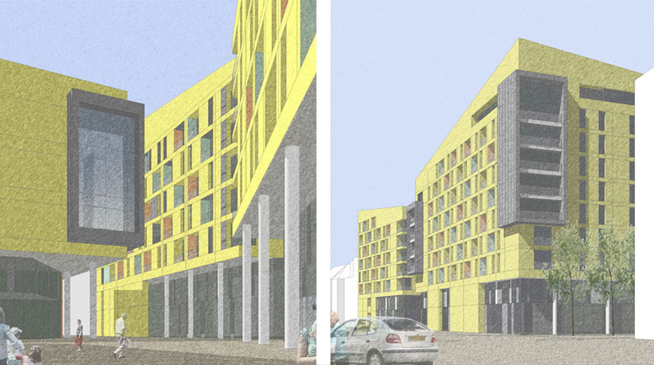 Mixed Use Urban Block Whitehead and Parkin Architects